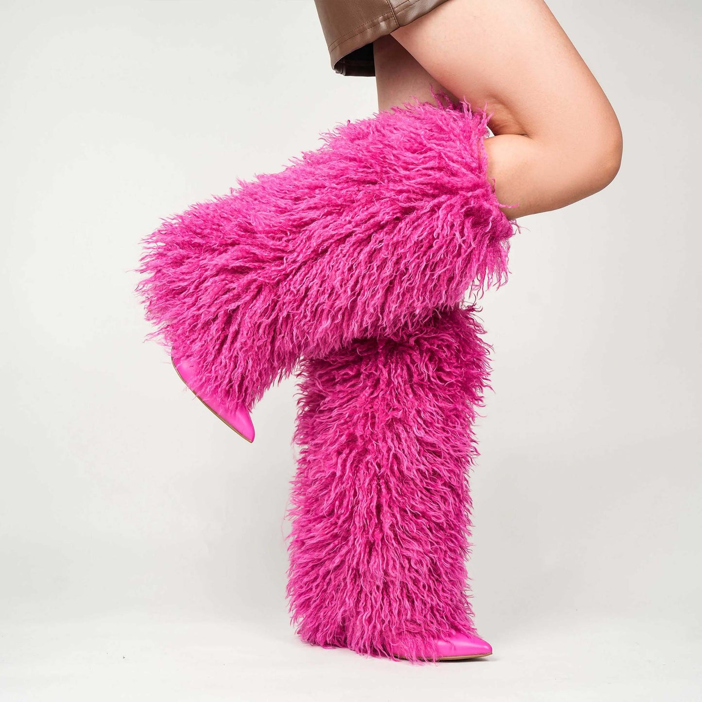 Demure Diamante Boot 2 Pink