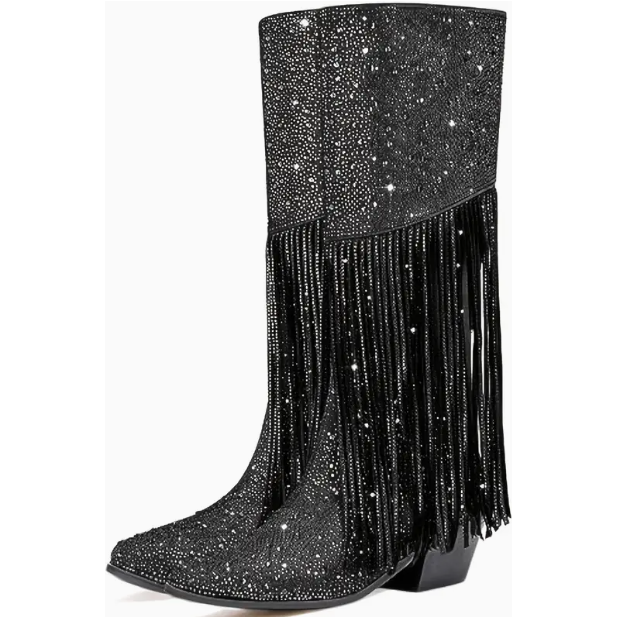RODEO Rhinestone Fringe Boot