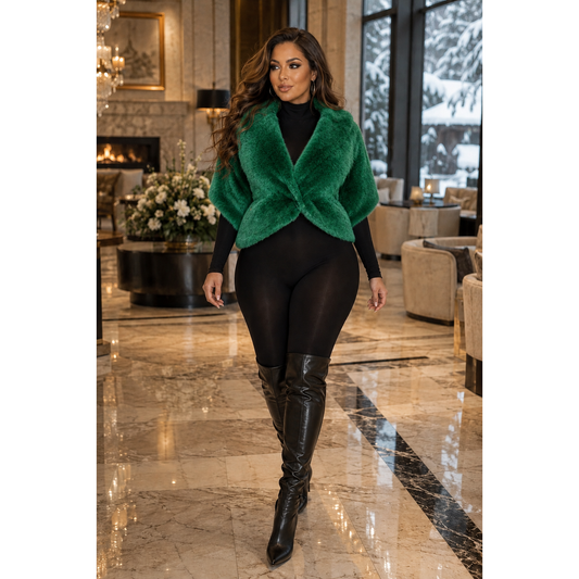 The Cinched Fur Shawl