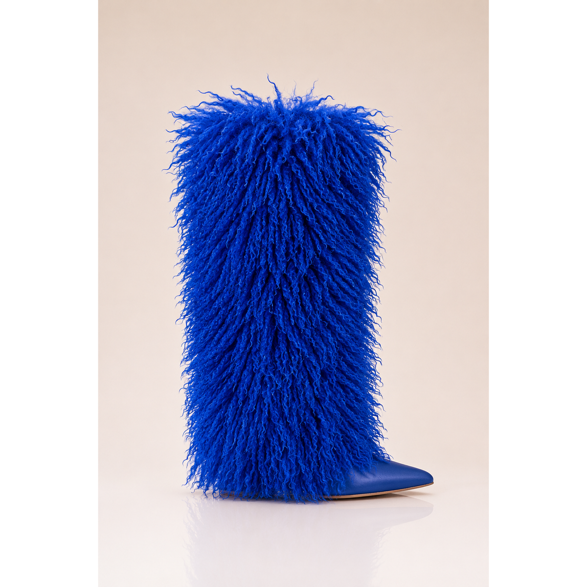 Demure Diamante Fur Boot