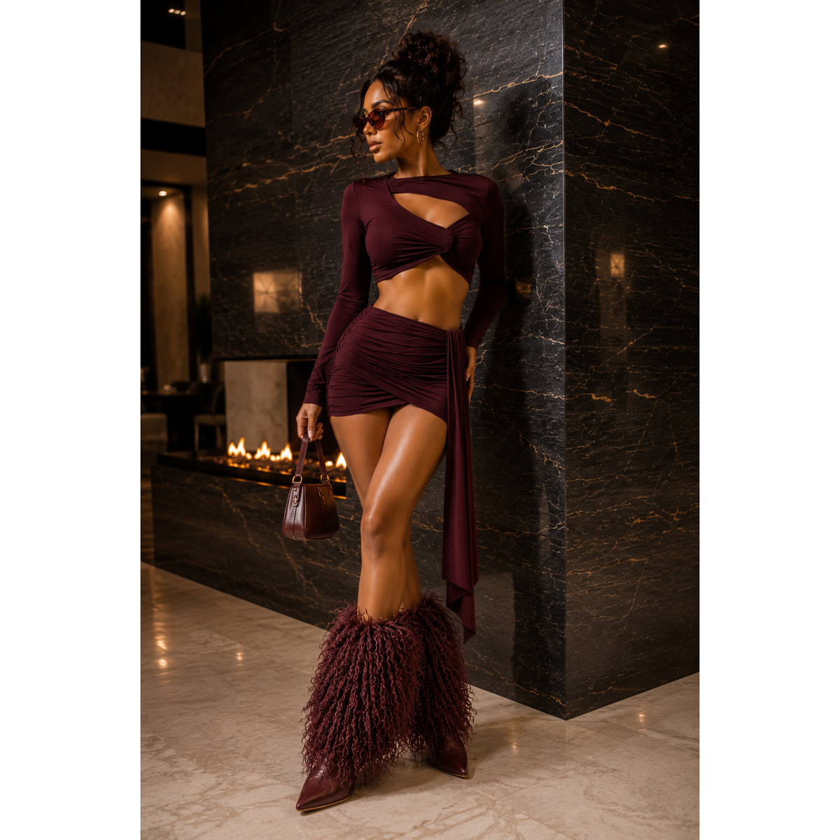 Winter Short Faux Fur Bootie