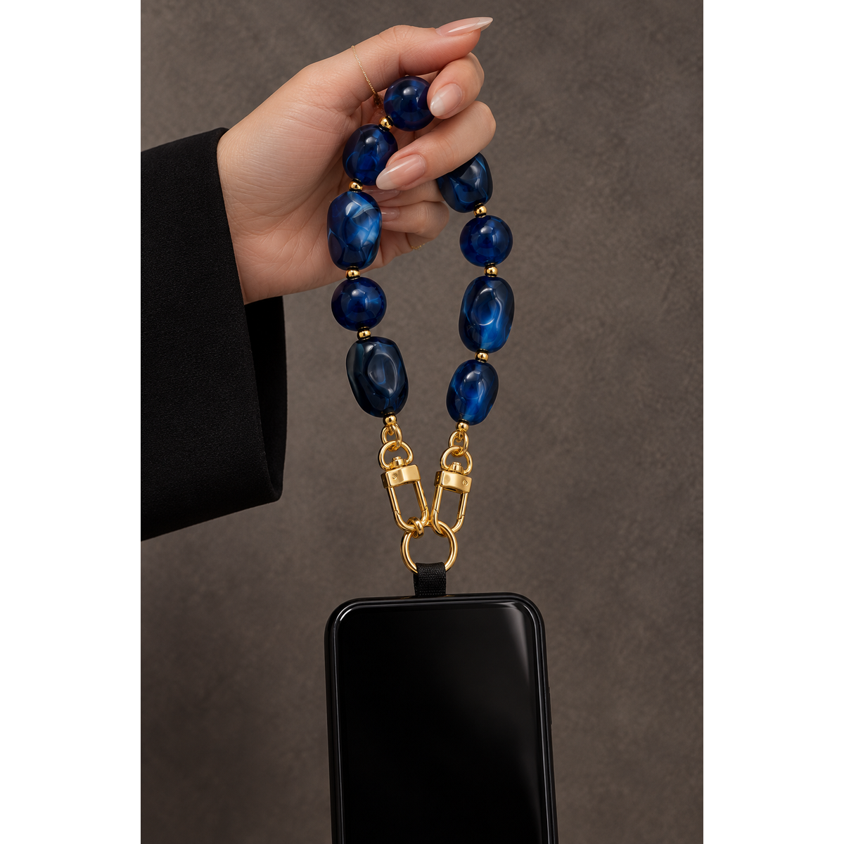 Beaded Stone Wristlet