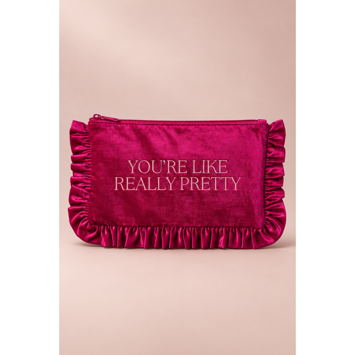 You’re Like Really Pretty Velvet Travel Pouch