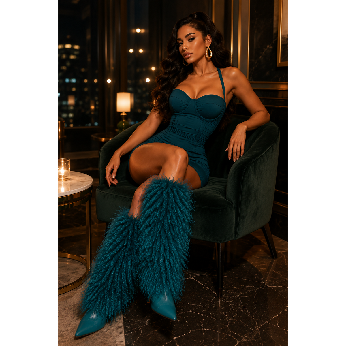 Demure Diamante Boot