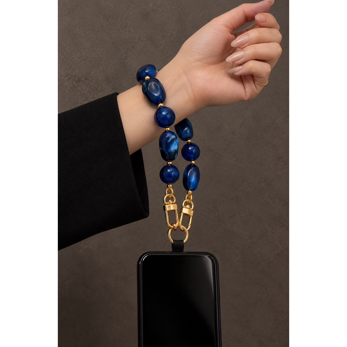 Beaded Stone Wristlet