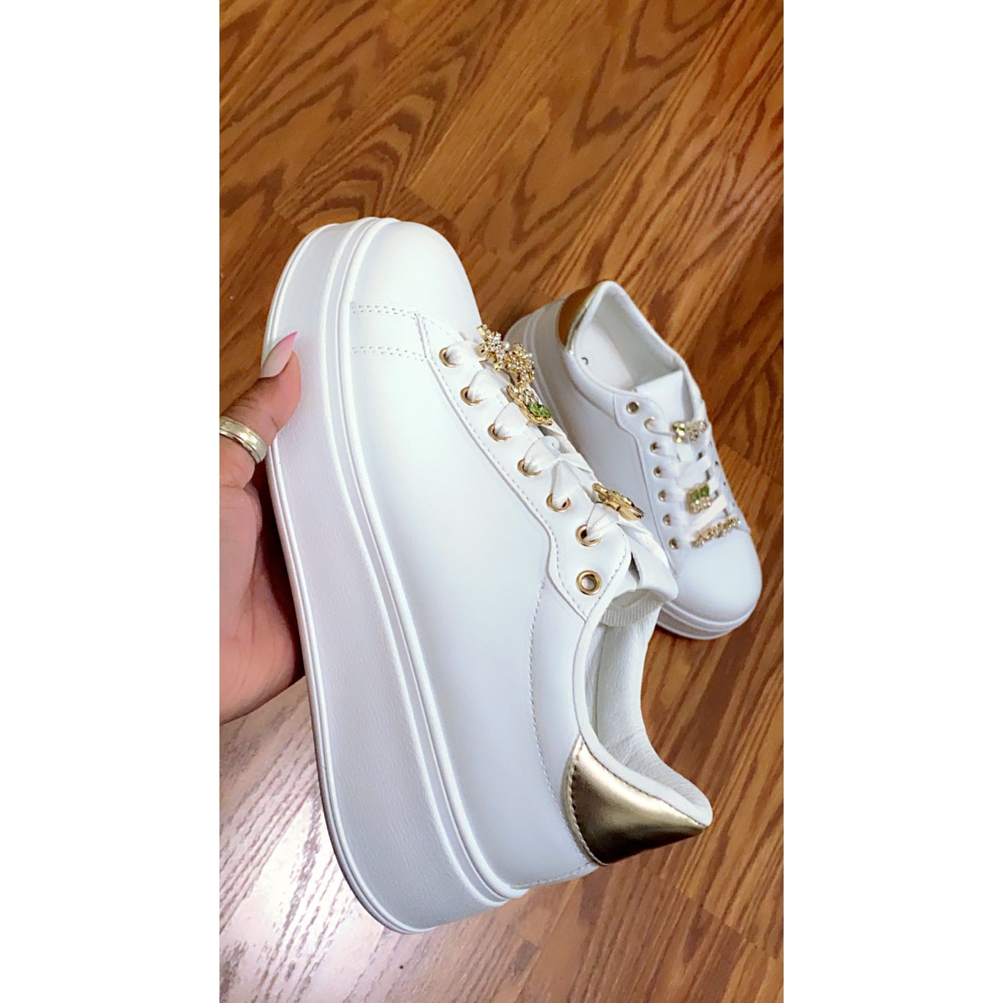CHARMED Winter White Sneaker