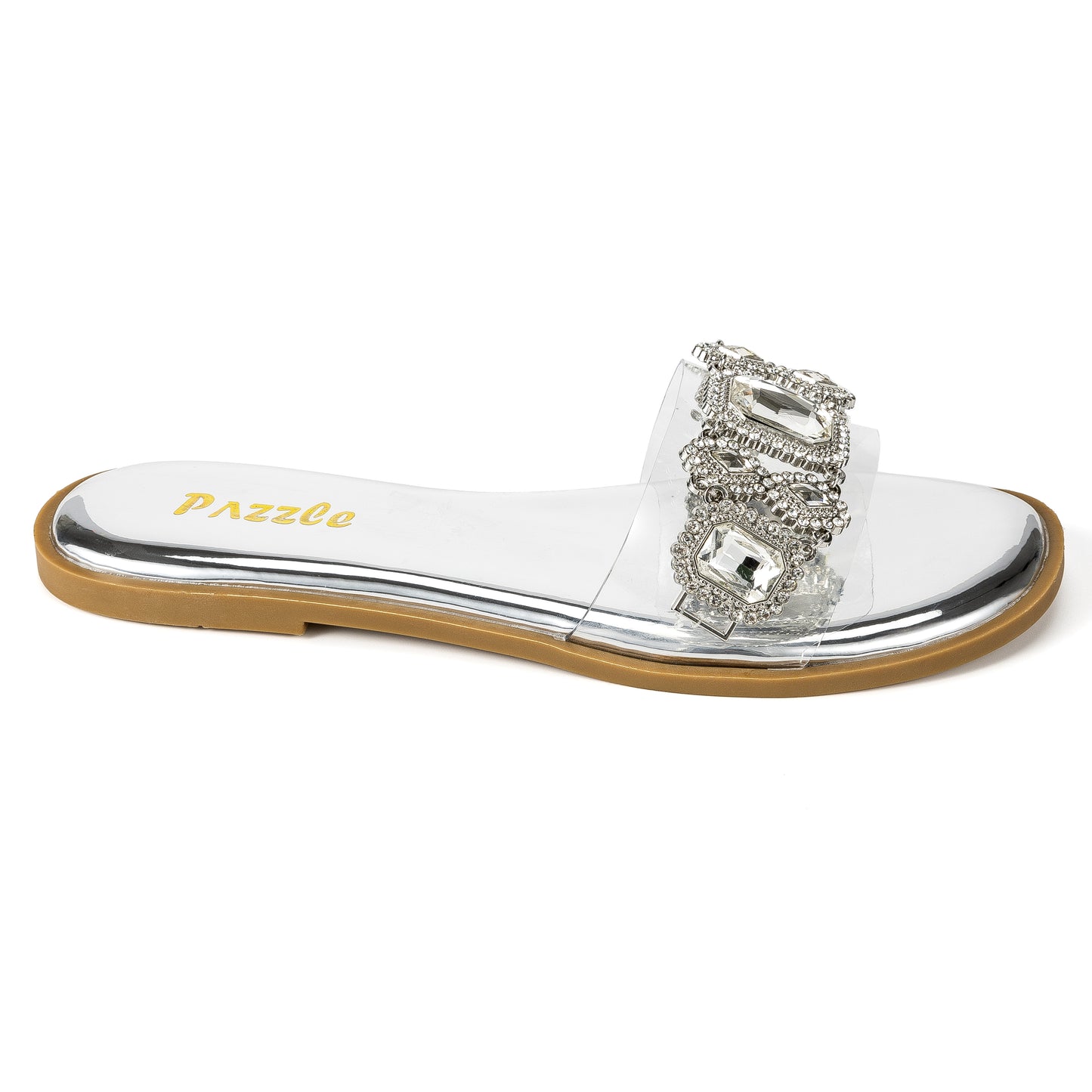 001 Pizza Jeweled Flat Sandal