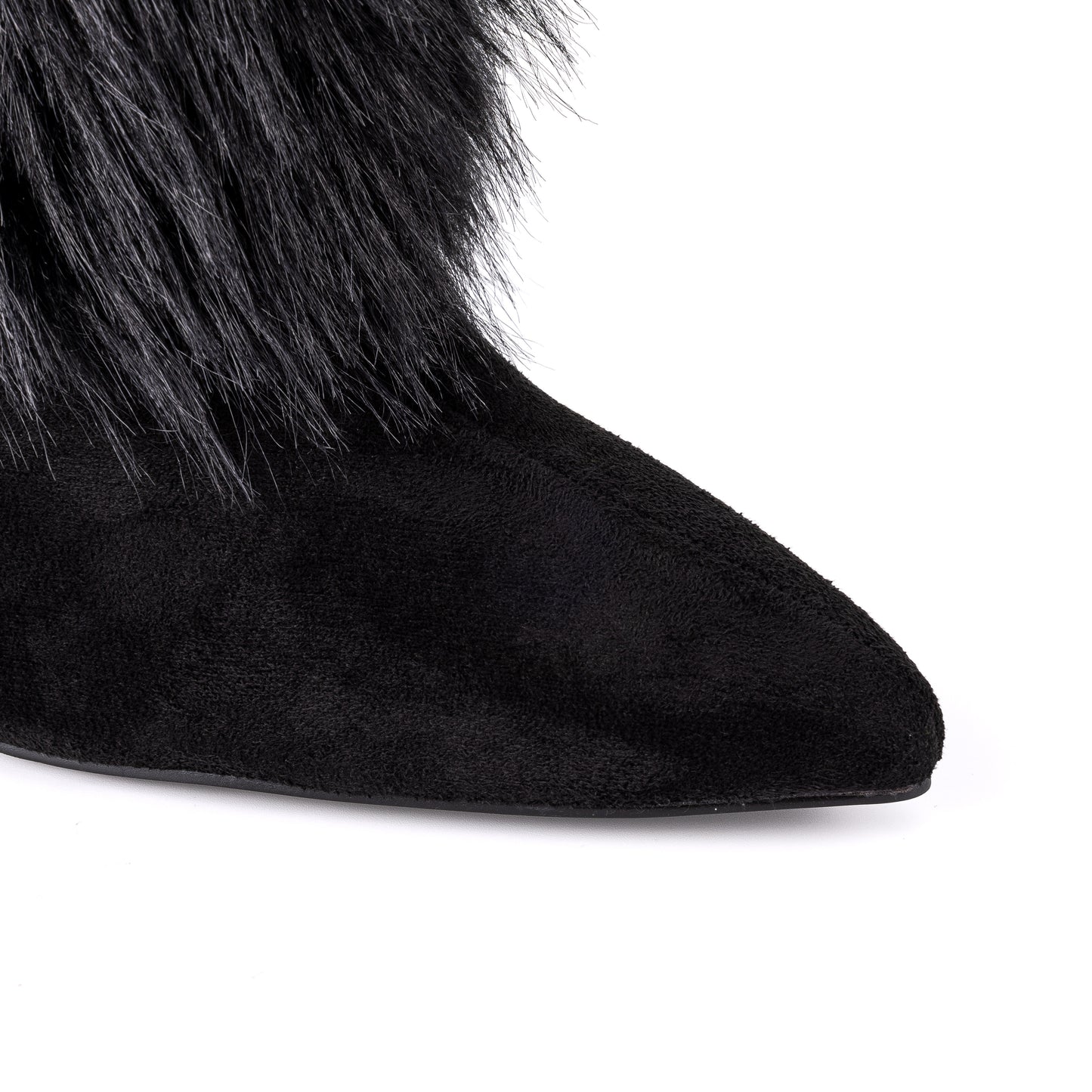 00001 Wendy Black Fur Boot