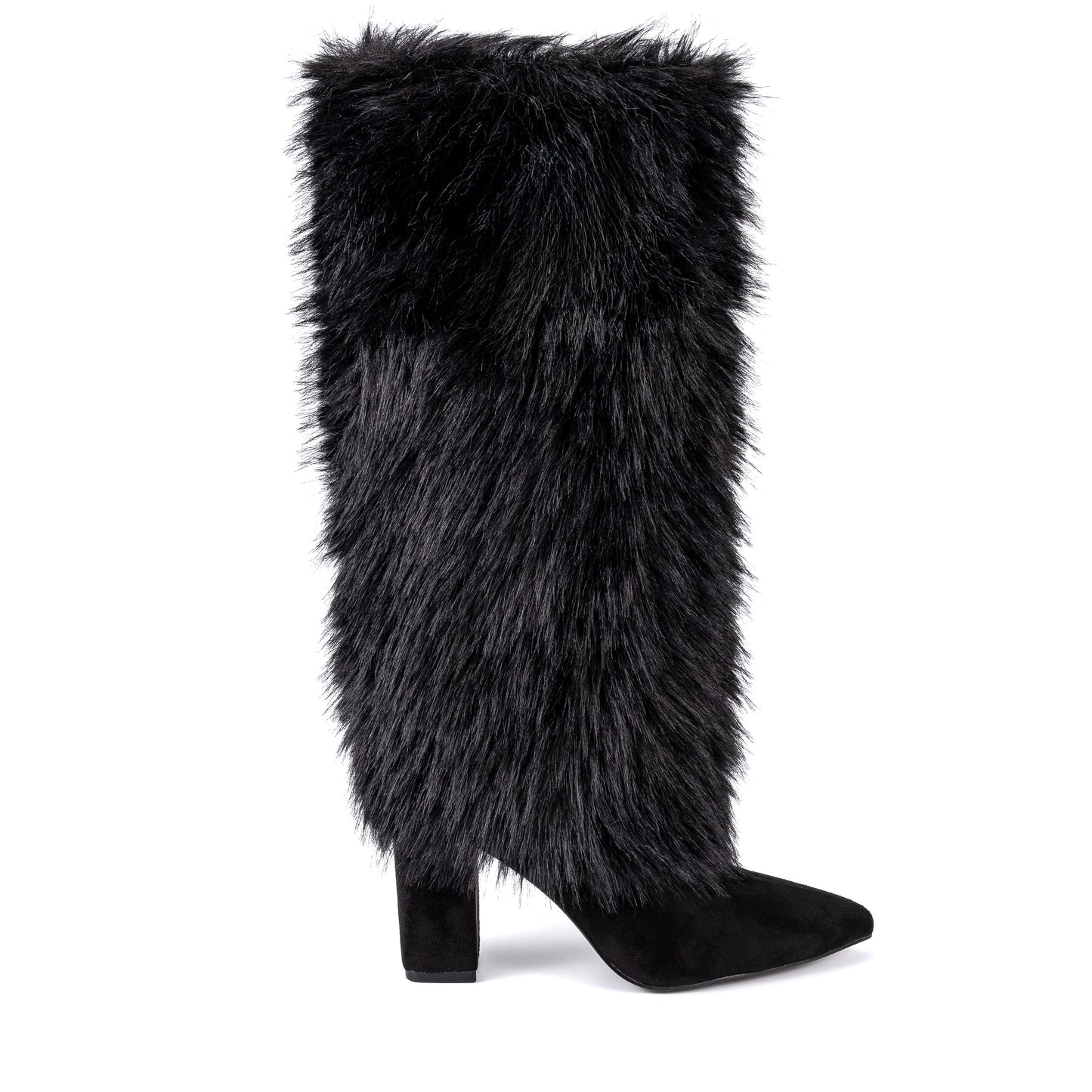 00001 Wendy Black Fur Boot