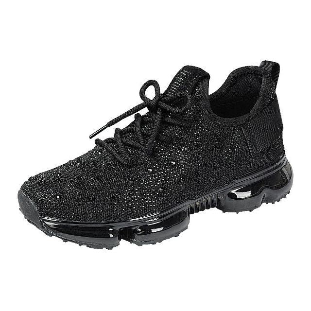 DEJA Black Fall Rhinestone Sneaker