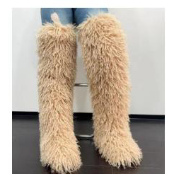 0002 Shaggy Over The Knee Boot