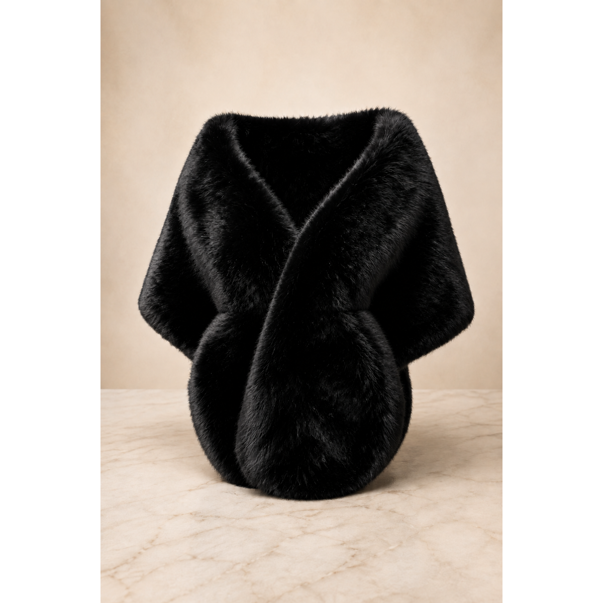 The Cinched Fur Shawl