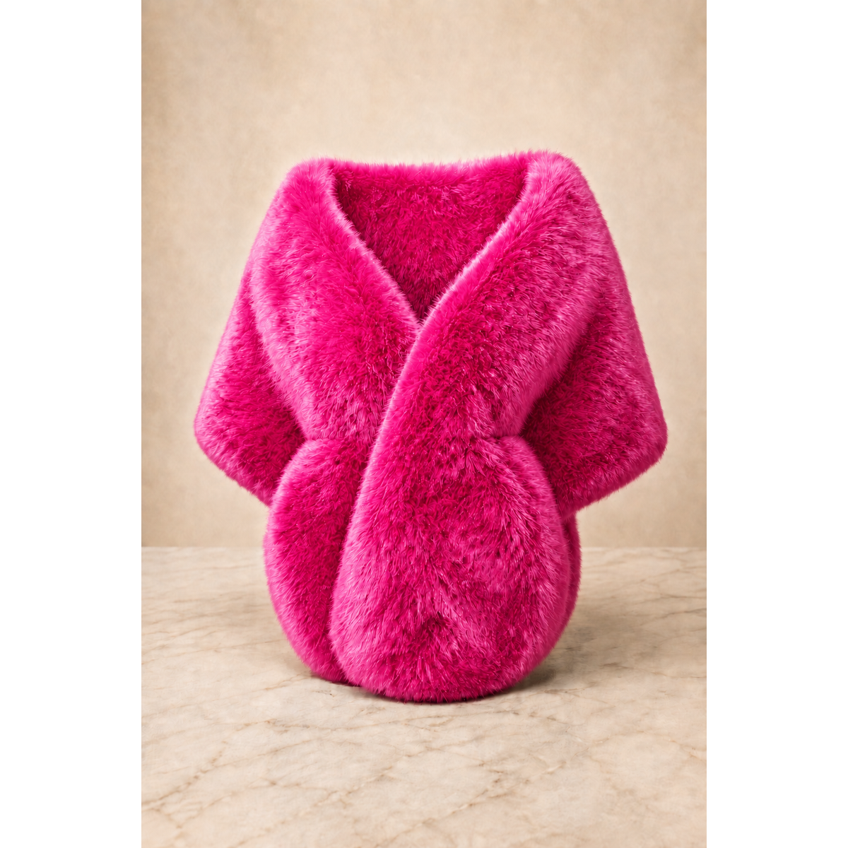 The Cinched Fur Shawl