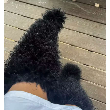 0002 Shaggy Over The Knee Boot