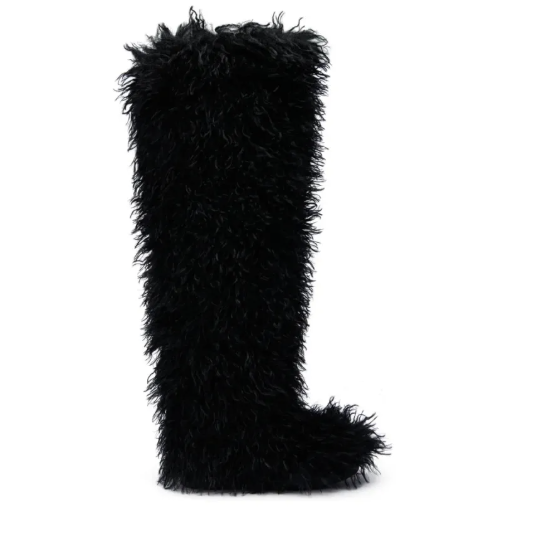 0002 Shaggy Over The Knee Boot