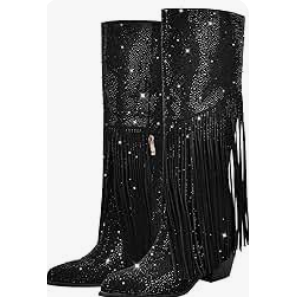 RODEO Rhinestone Fringe Boot