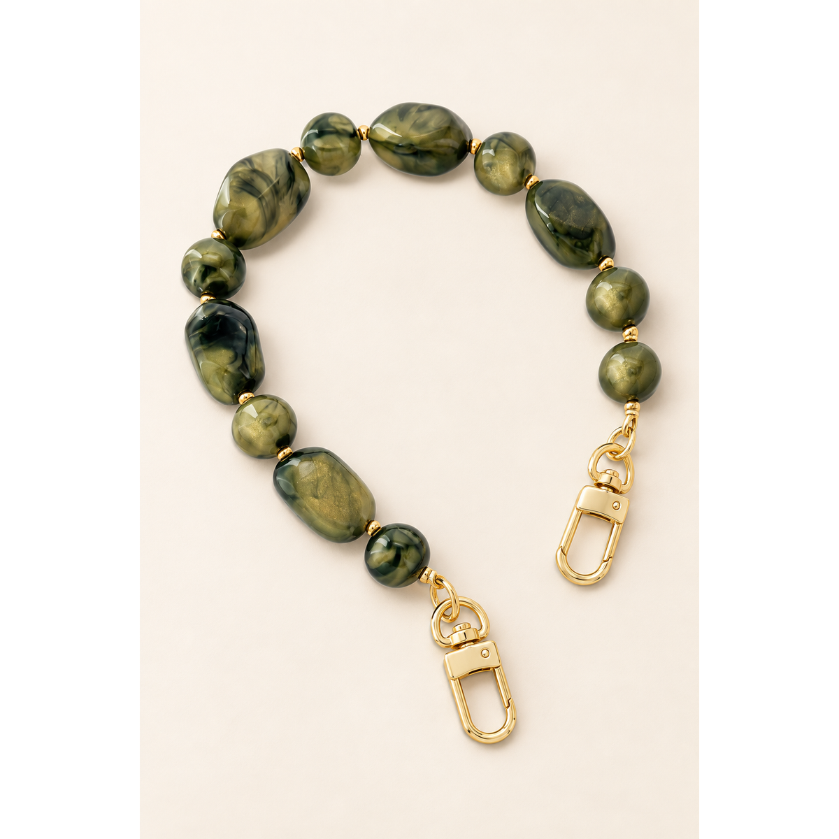 Beaded Stone Wristlet