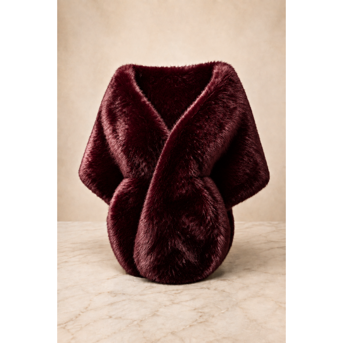 The Cinched Fur Shawl